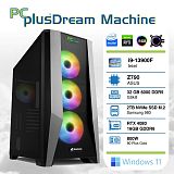 PCPLUS Dream Machine i9-13900F 32GB 2TB NVMe SSD GeForce RTX 4080 16GB Windows 11 Home vodno hlajenje gaming namizni računalnik