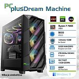 PCPLUS Dream Machine Ryzen 7 7700X 32GB 2TB NVMe SSD RX 7700XT 12GB Windows 11 Home gaming namizni računalnik