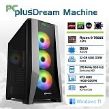 PCPLUS Dream Machine Ryzen 9 7900X 32GB 2TB NVMe SSD GeForce RTX 4080 16GB Windows 11 Home vodno hlajenje gaming namizni računalnik