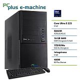 PCPLUS e-machine Core Ultra 5 225 16GB 1TB SSD tipkovnica miška namizni računalnik