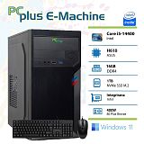 PCPLUS E-machine i5-14400 16GB 1TB NVMe SSD Windows 11 Pro tipkovnica miška namizni računalnik
