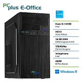 PCplus e-Office i3-14100 16GB 1TB Windows 11 Home namizni računalnik