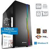 PCPLUS Gamer R5 5600X 16GB 1TB NVMe SSD RTX 3050 8GB Windows 11 Home gaming namizni računalnik