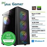PCPLUS Gamer Ryzen 5 5500 16GB 1TB RTX 5060Ti 8GB Windows 11 Home + Xbox GP gaming namizni računalnik
