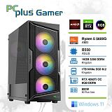 PCPLUS Gamer Ryzen 5 5600G 16GB 1TB NVMe SSD GeForce RTX 4060 Ti 8GB RGB Windows 11 Home gaming namizni računalnik