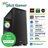 PCPLUS Gamer Ryzen 5 5600X 16GB 1TB SSD RTX 4060Ti 8GB Windows 11 Home + Xbox GP gaming namizni računalnik