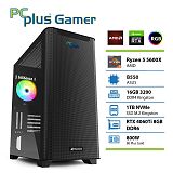 PCPLUS Gamer Ryzen 5 5600X 16GB 1TB NVMe SSD RTX 4060Ti 8GB gaming namizni računalnik
