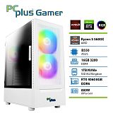 PCPLUS Gamer Ryzen 5 5600X 16GB 1TB RTX 4060 8GB bel gaming namizni računalnik