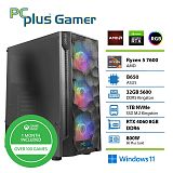PCPLUS Gamer Ryzen 5 7600 32GB 1TB SSD RTX 4060 8GB Windows 11 Home + Xbox GP gaming namizni računalnik