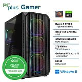 PCPLUS Gamer Ryzen 7 9700X 64GB 2TB SSD RTX 5070Ti 16GB Windows 11 Home + Xbox GP gaming namizni računalnik
