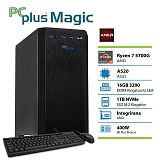 PCPLUS Magic Ryzen 7 5700G 16GB 1TB tipkovnica miška namizni računalnik