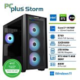 PCPLUS Storm Core i7-14700F 32GB 2TB SSD RTX 5060Ti 8GB Windows 11 Home + Xbox GP gaming namizni računalnik