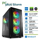 PCPLUS Storm Core i7-14700F 32GB 2TB NVMe SSD RTX 4060Ti 8GB Windows 11 Home gaming namizni računalnik