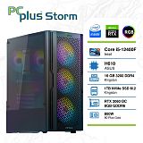 PCPLUS Storm i5-12400F 16GB 1TB NVMe SSD GeForce RTX 3060 8GB RGB gaming namizni računalnik