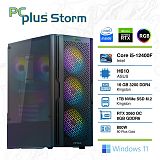 PCPLUS Storm i5-12400F 16GB 1TB NVMe SSD GeForce RTX 3060 8GB RGB Windows 11 Home gaming namizni računalnik
