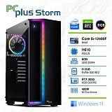 PCPLUS Storm i5-12400F 8GB 512GB NVMe SSD GeForce RTX 3050 8GB GDDR6 Windows 11 Home RGB gaming namizni računalnik