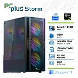 PCPLUS Storm i5-14400F 16GB 1TB NVMe SSD GeForce RTX 4060 8GB Windows 11 Home RGB gaming namizni računalnik