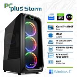 PCPLUS Storm i7-12700F 16GB 1TB NVMe SSD GeForce RTX 4070 12GB RGB Windows 11 Home gaming namizni računalnik