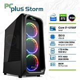 PCPLUS Storm i7-12700F 16GB 1TB NVMe SSD GeForce RTX 4060 8GB RGB gaming namizni računalnik