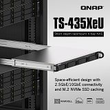 QNAP NAS strežnik 1U rack short, 4GB ram, 10Gb mreža