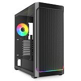 SHARKOON AK4W RGB Strip midiATX okno gaming črno ohišje
