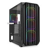 SHARKOON AK5M RGB midiATX okno črno ohišje