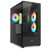 SHARKOON SK6 ARGB midiATX okno črno ohišje