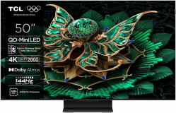 TCL 4K QD-Mini LED HDR PREMIUM 50C71K, Google TV, 144Hz, Dolby Atmos