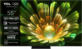TCL 4K QD-Mini LED HDR PREMIUM 55C79K, Google TV, 144Hz, Ozvočeno z Bang & Olufsen