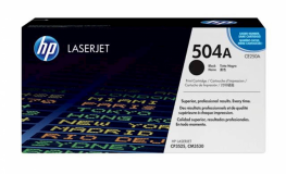 TONER HP 504A ČRN ZA HP COLOR LASER CP3525/CM3530 ZA 5.000 STRANI
