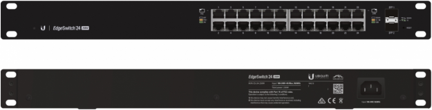 Ubiquiti mrežno stikalo ES-24-500W, 24 port POE, 500 W