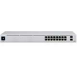 UBIQUITI UNIFI USW-16-POE 18-port 16x Gigabit (8x PoE+) RJ45 2x Gigabit SFP L2 mrežno stikalo switch