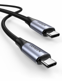 UGREEN USB-C 3.1 M/M Gen2 5A kabel 100W 1m (črn) - polybag