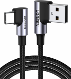 Ugreen USB v USB C 90-stopinjski kabel za hitro polnjenje 2M