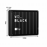 Zunanji disk WD BLACK P10 2TB USB 3.0, črn