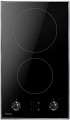 AMICA keramična kuhalna plošča PH3200PG [2 coni, 30cm, inox rob, črna]