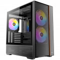 ANTEC Flux Rear midi-ATX ARGB okno leseno črno/rjavo gaming ohišje
