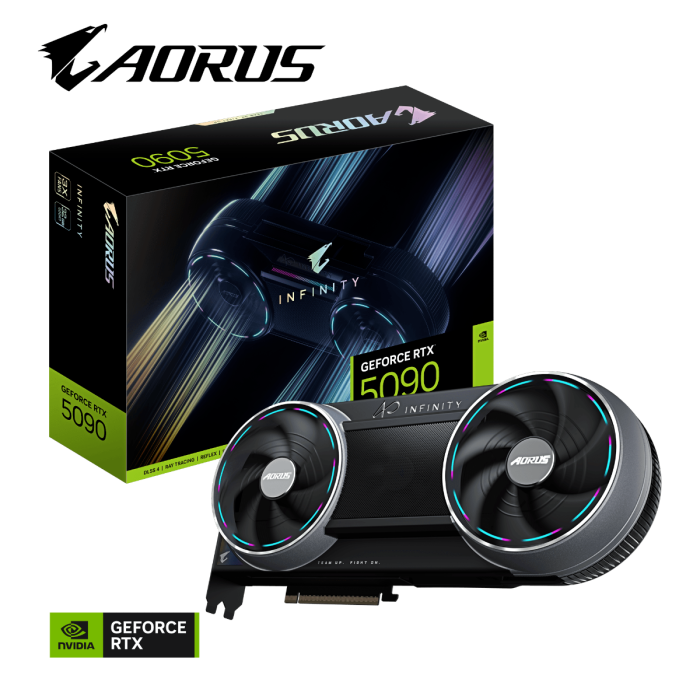Grafična kartica GIGABYTE AORUS GeForce RTX 5090 INFINITY 32G, 32GB GDDR7, PCI-E 5.0