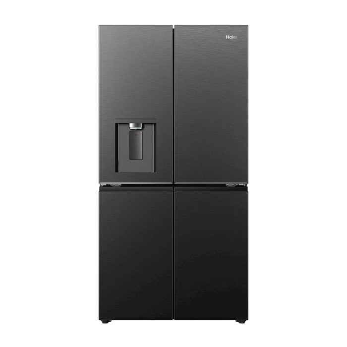 Hladilnik HAIER HCR79F18CHMB, 182,5 cm, C, 700 l, 4-vratni, Črna