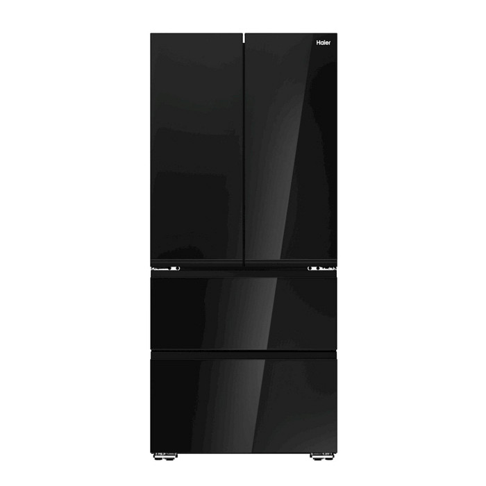 Hladilnik HAIER HFKR7819DNGB, 190 cm, E, 468 l, French Door, črna na steklu