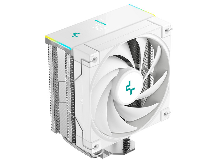 Hladilnik za procesor DeepCool AK400 DIGITAL SE WH, 120mm, ARGB, LCD, bel