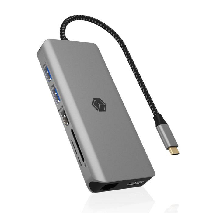 IcyBox IB-DK4061-CPD 12v1 USB-C priklopna postaja za prenosnike s Power Delivery do 100W