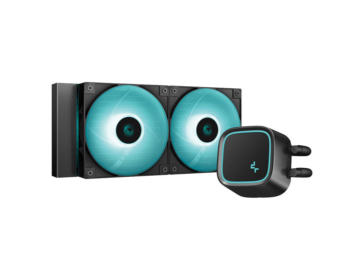 Komplet za tekočinsko hlajenje AIO Liquid Cooler DeepCool LE500 Marrs, 240mm, LED, črn