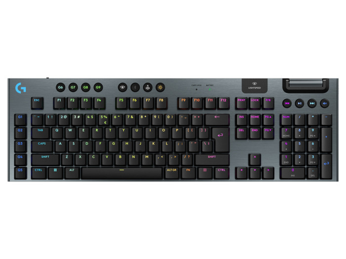 Tipkovnica Logitech G915 X LIGHTSPEED, GL Tactile, Wireless, črna, SLO g.