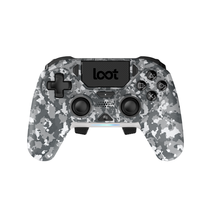 LOOT BREZŽIČNI KONTROLE ZA PS4/SWITCH/PC/MOBILE - SIVA MASKIRNA BARVA