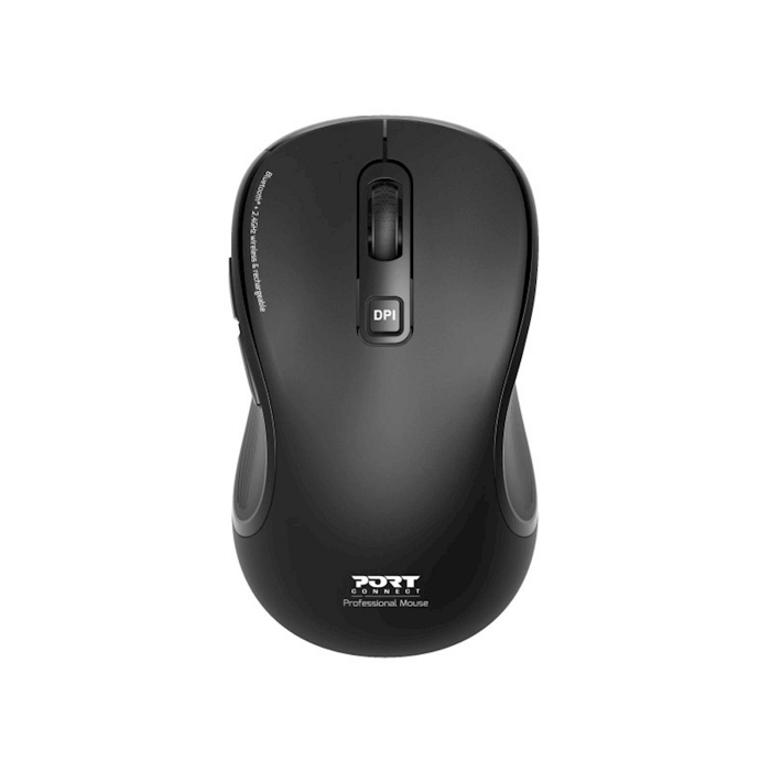 Miška PORT Essentiel WL+BT, USB- C, polnilna