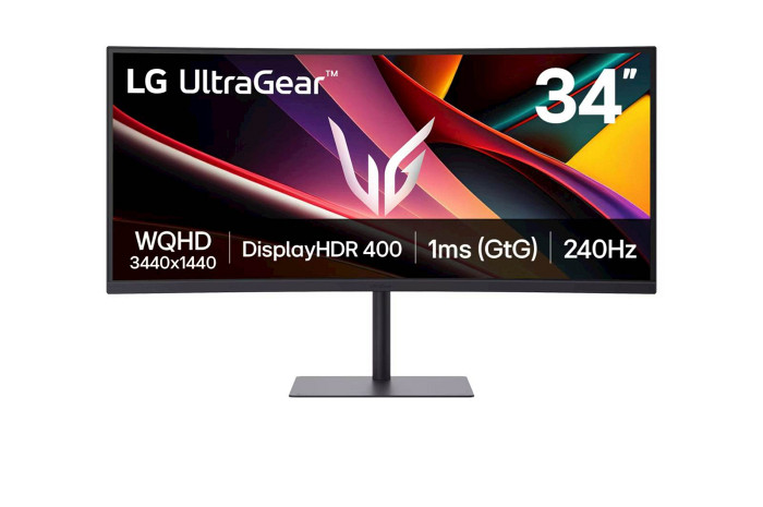 Monitor LG 34 34G630A-B UltraGear ukrivljen, VA, 3440x1440, 2x HDMI, DP, USB-C, 240 Hz