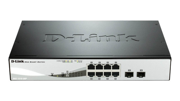 Mrežno stikalo D-link DGS-1210-08P