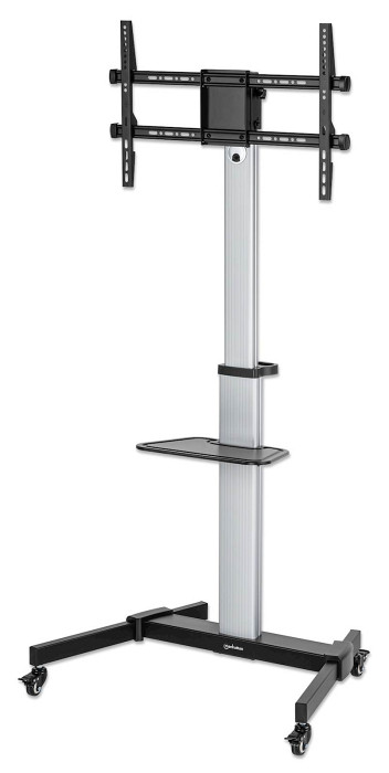 Multimedijski voziček 37''-86'' MANHATTAN , 50kg, naklon +5° do -10°, sive barve