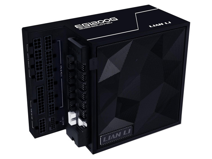 Napajalnik ATX Lian Li EDGE 1200W, 80 PLUS Gold, 12VHPWR, HUB, Modularni, črn
